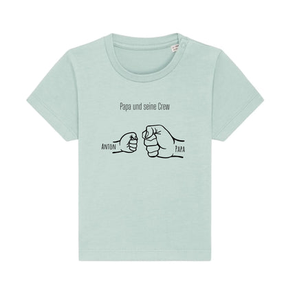 Papa und seine Crew - Bio Baby Shirt *personalisierbar* Baby Creator T-Shirt ST ST NEU