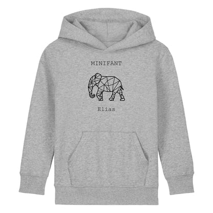 Minifant - Bio Kinder Hoodie *personalisierbar* Mini Cruiser Hoodie 2.0 ST ST Heather-Grey