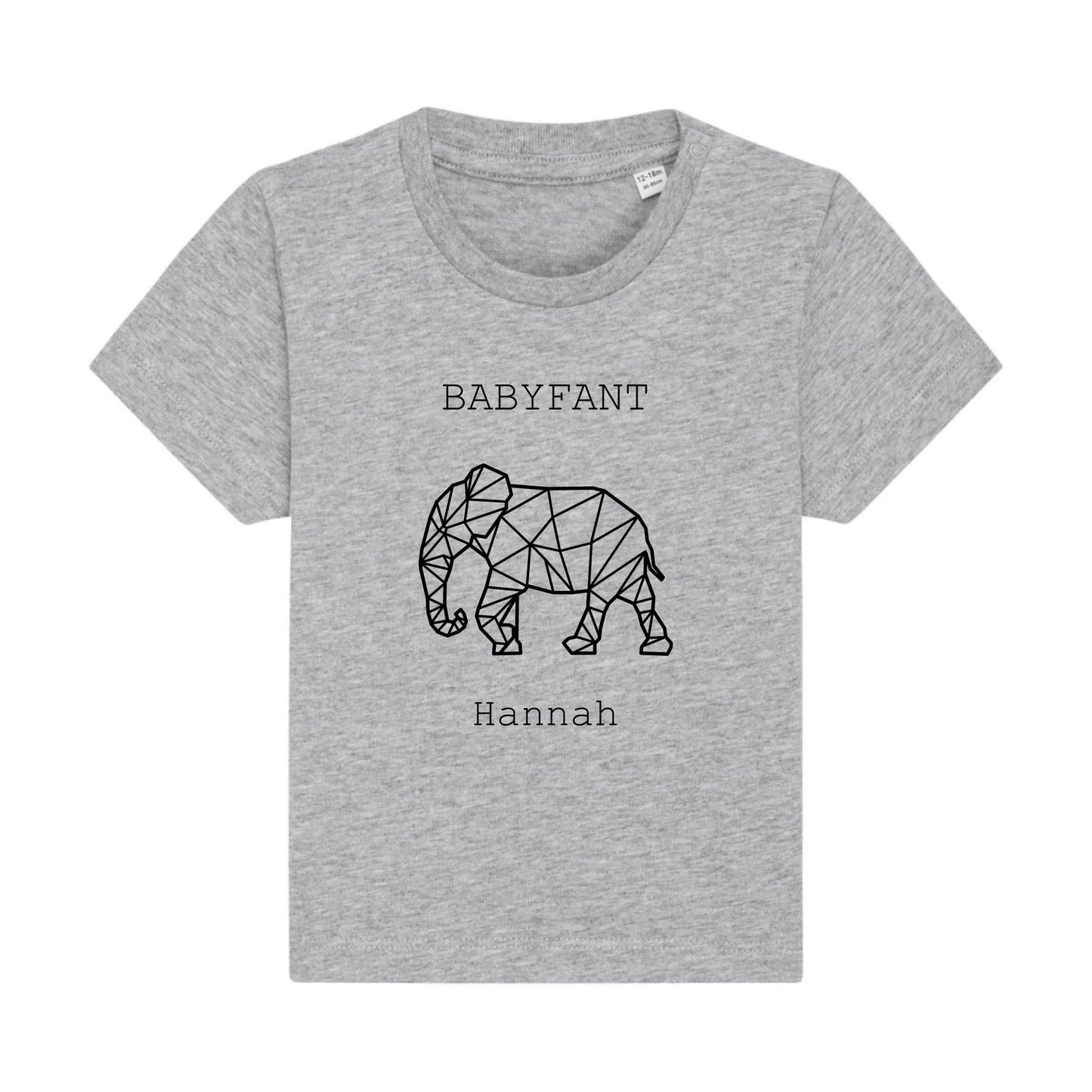 Babyfant - Bio Baby Shirt *personalisierbar* Baby Creator T-Shirt ST ST NEU Heather-Grey