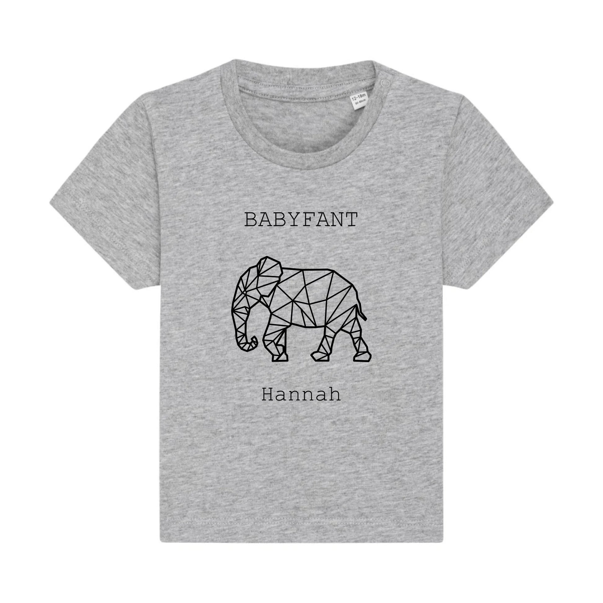 Babyfant - Bio Baby Shirt *personalisierbar* Baby Creator T-Shirt ST ST NEU Heather-Grey