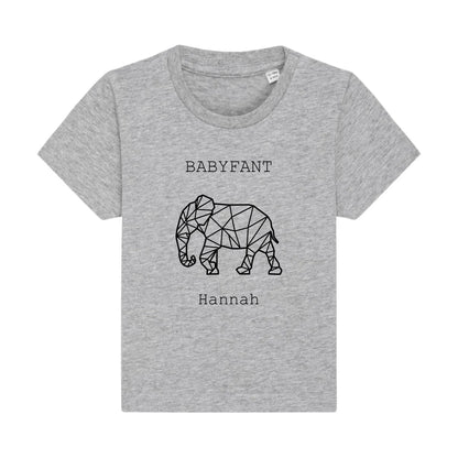 Babyfant - Bio Baby Shirt *personalisierbar* Baby Creator T-Shirt ST ST NEU Heather-Grey