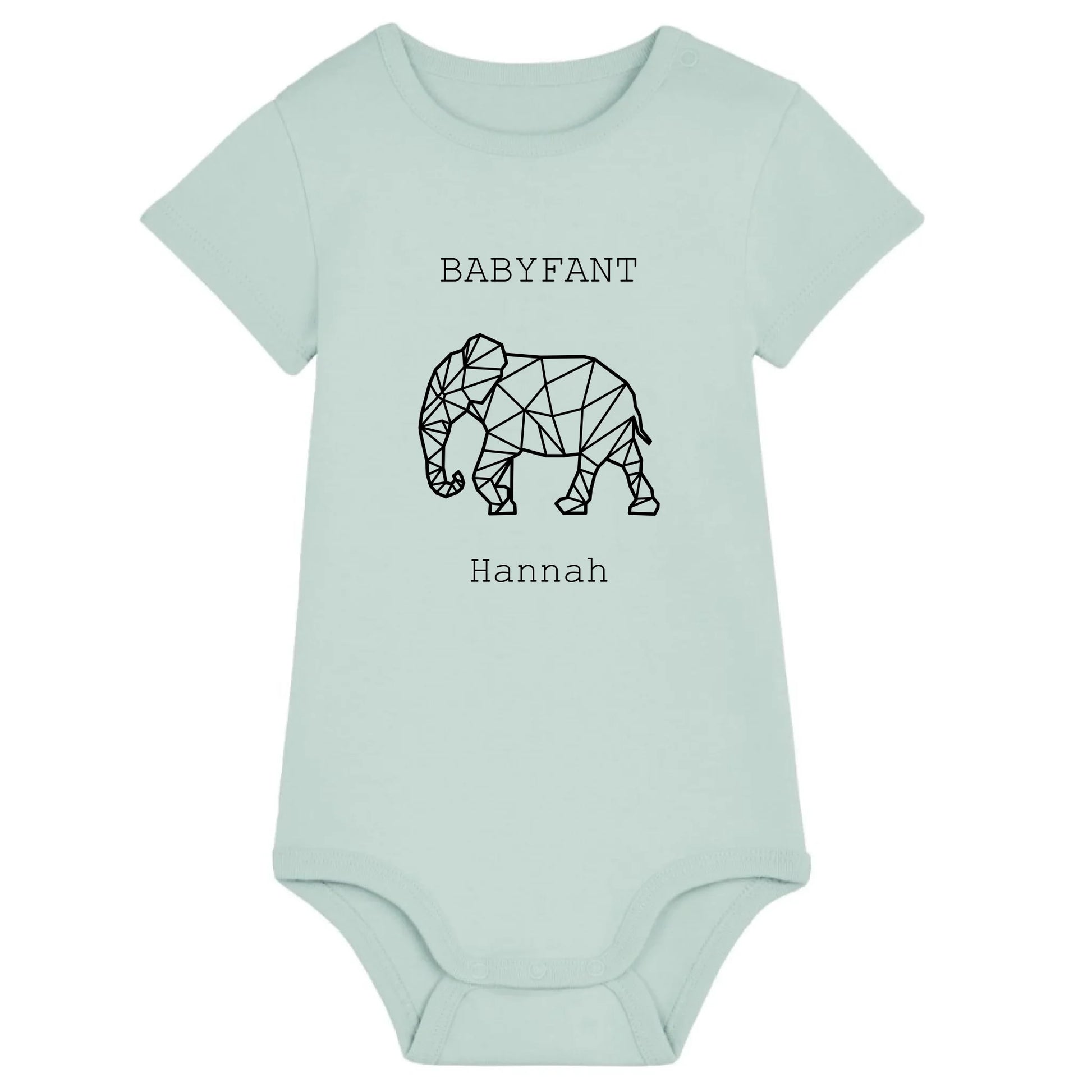Babyfant - Bio Baby Body *personalisierbar* Baby Body ST ST Caribbean-Blue