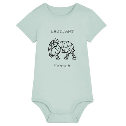 Babyfant - Bio Baby Body *personalisierbar* Baby Body ST ST Caribbean-Blue