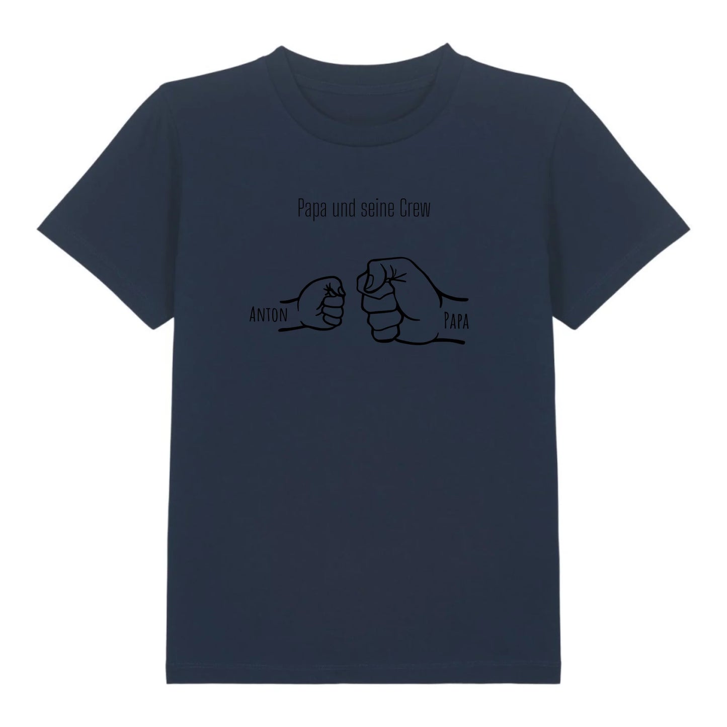Papa und seine Crew - Bio Kinder Shirt *personalisierbar* Mini Creator Shirt 2.0 ST ST French-Navy