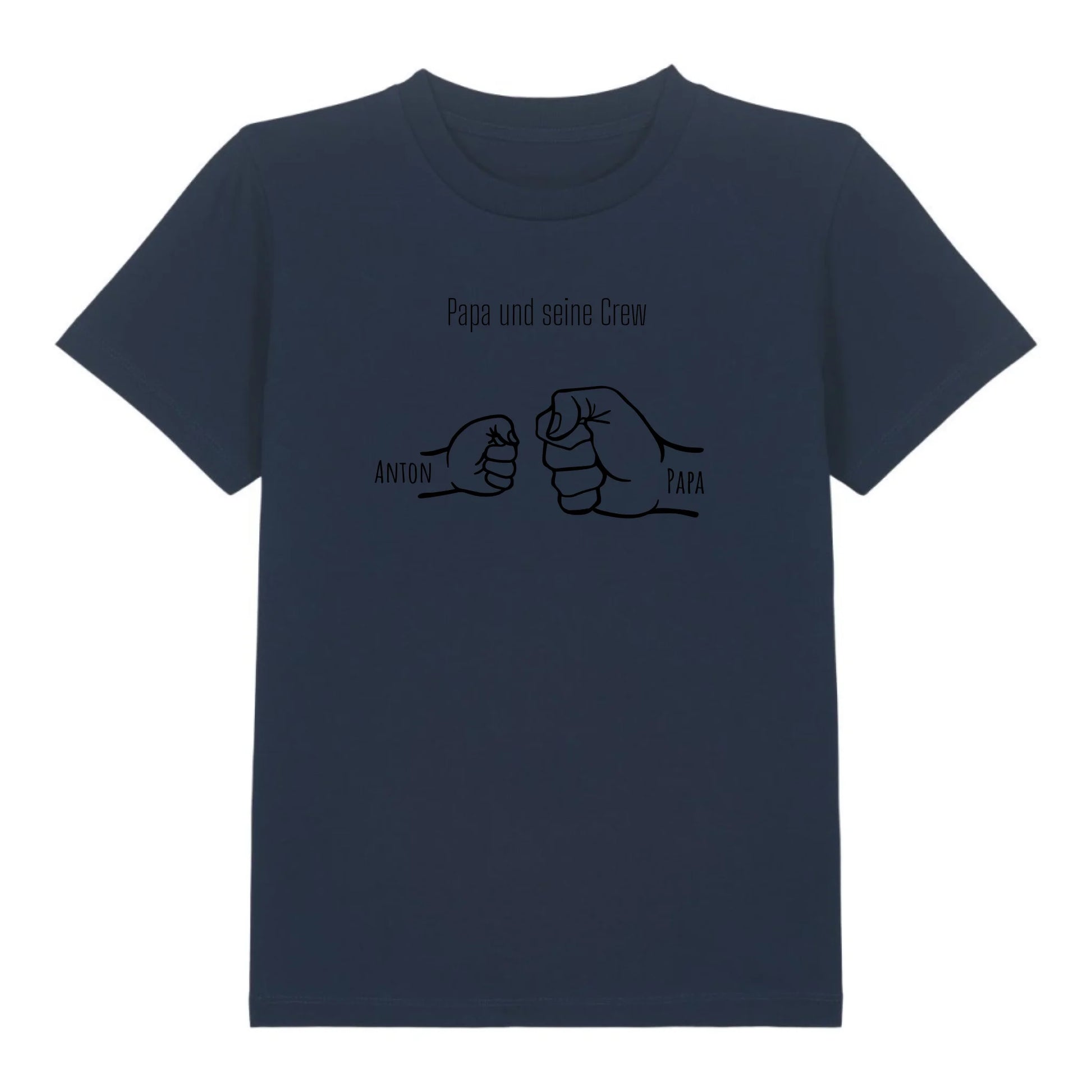 Papa und seine Crew - Bio Kinder Shirt *personalisierbar* Mini Creator Shirt 2.0 ST ST French-Navy