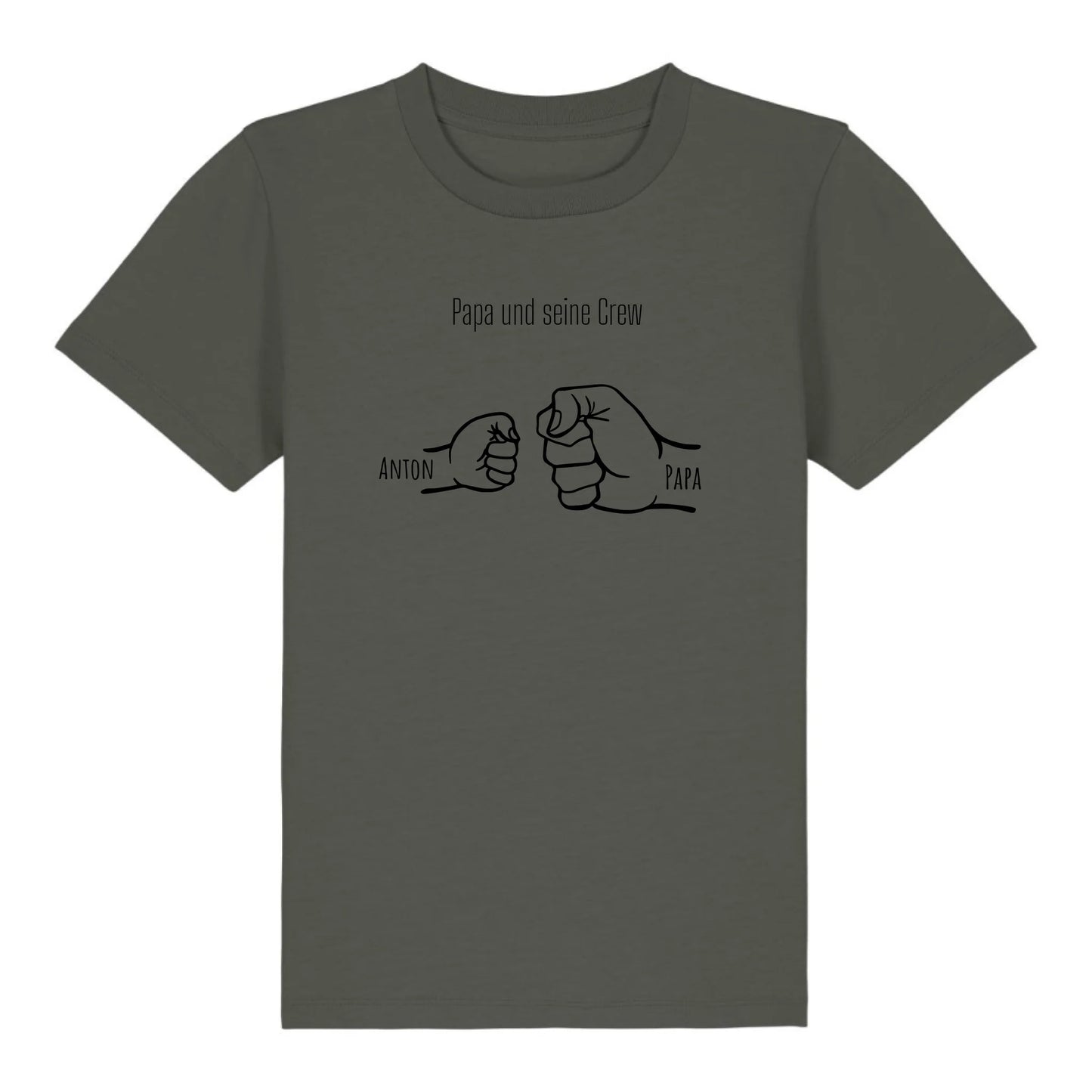 Papa und seine Crew - Bio Kinder Shirt *personalisierbar* Mini Creator Shirt 2.0 ST ST Khaki