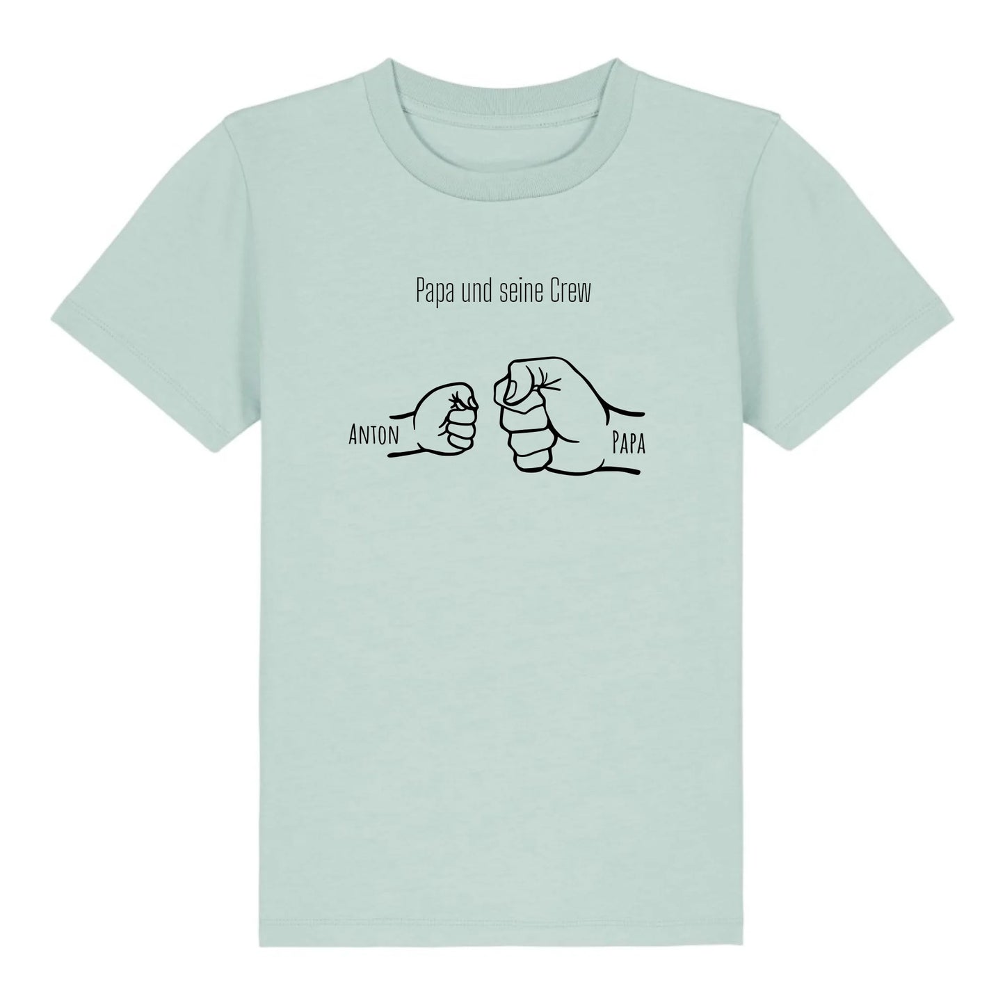 Papa und seine Crew - Bio Kinder Shirt *personalisierbar*