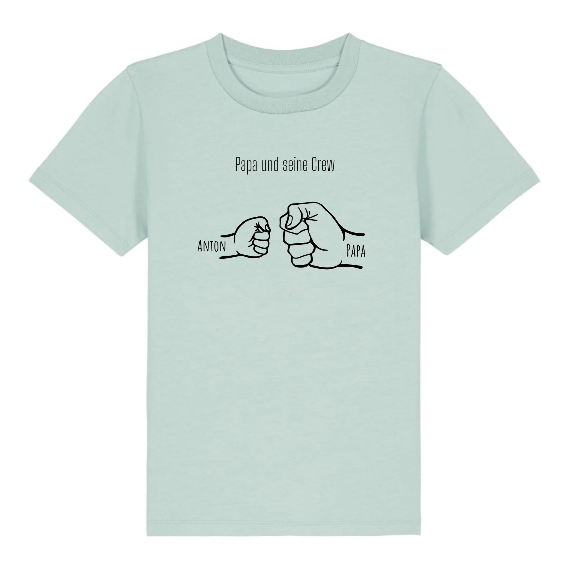 Papa und seine Crew - Bio Kinder Shirt *personalisierbar*