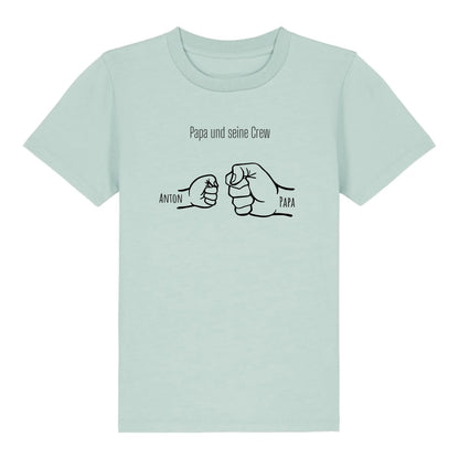 Papa und seine Crew - Bio Kinder Shirt *personalisierbar*