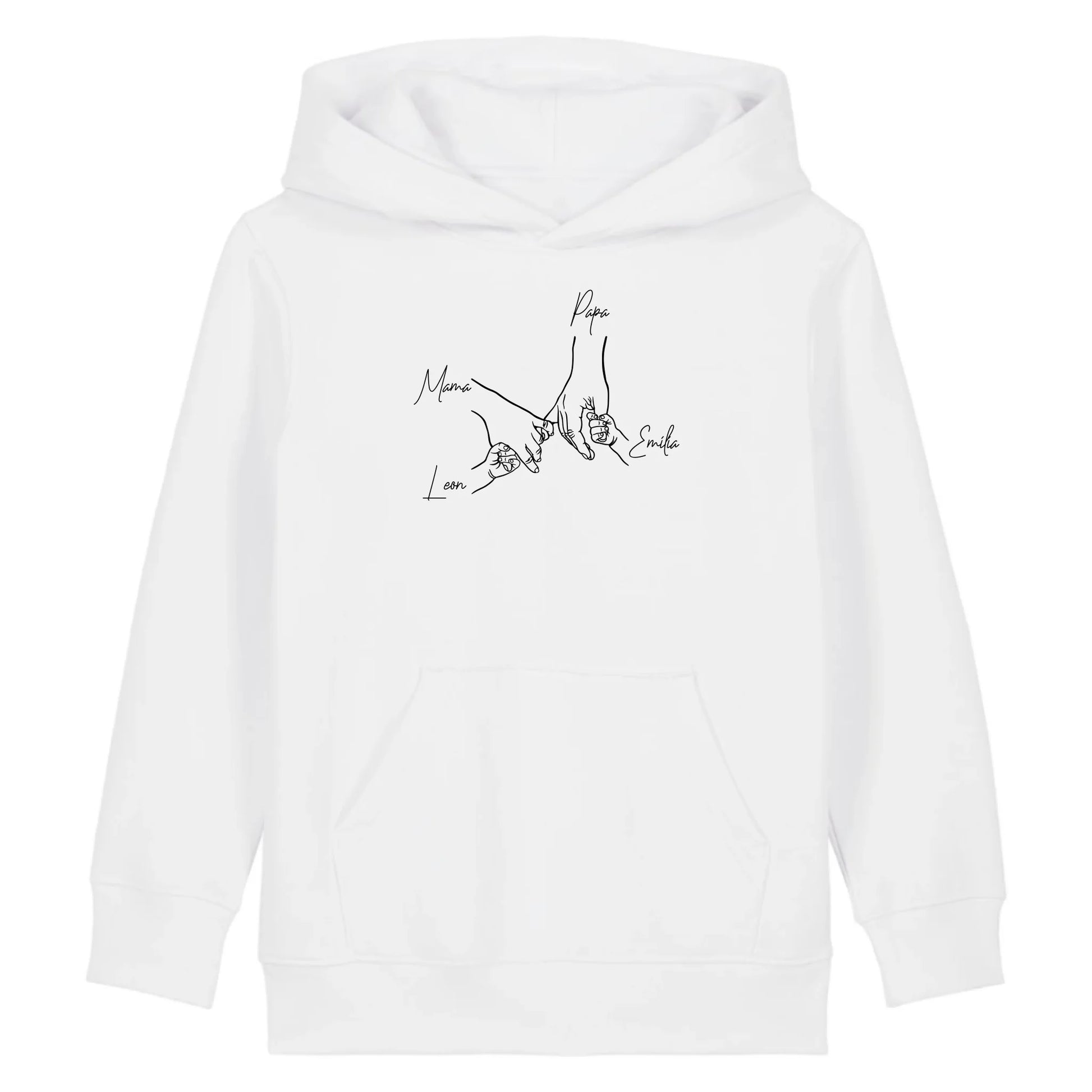 Family Hands - Bio Kinder Hoodie *personalisierbar* Mini Cruiser Hoodie 2.0 ST ST White