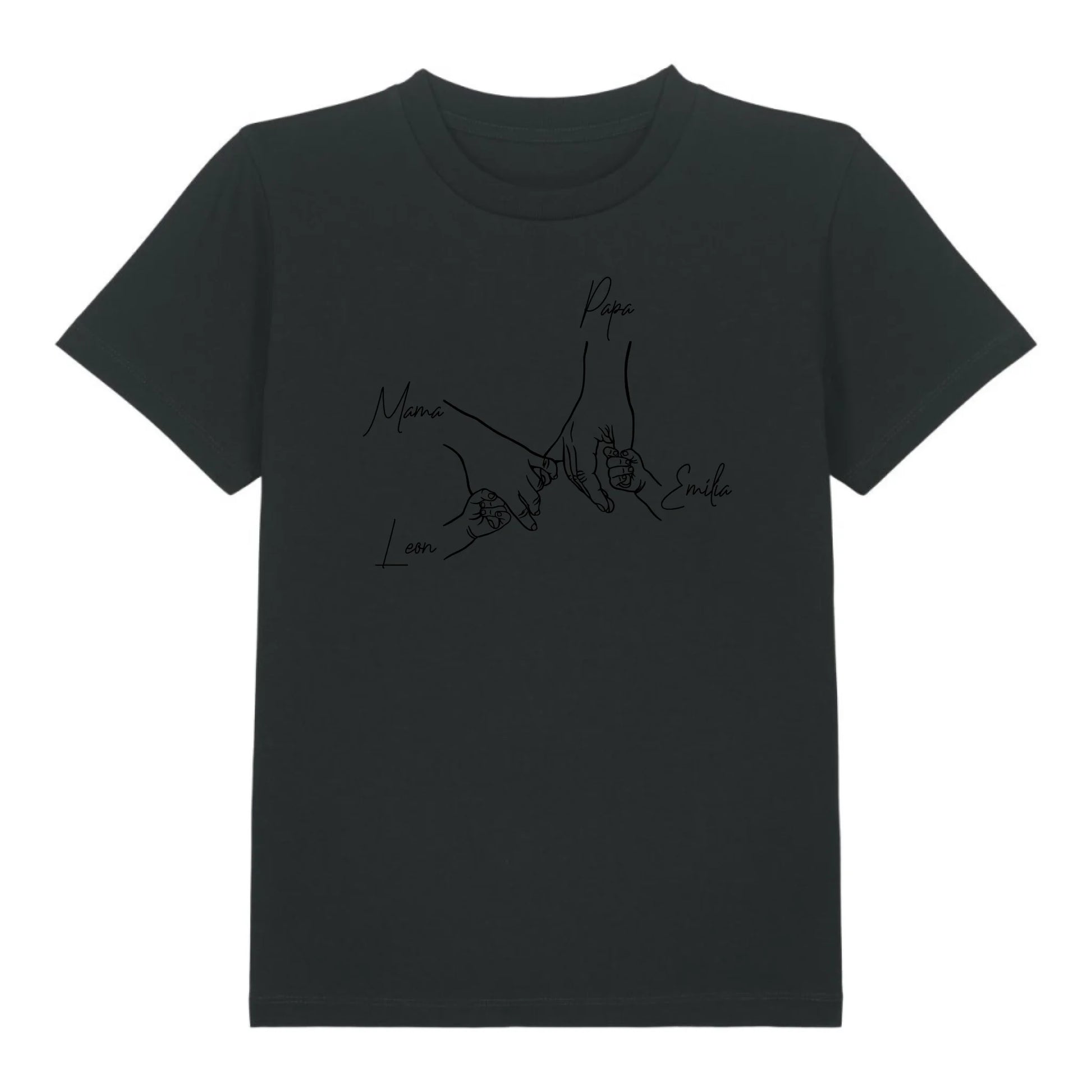 Family Hands - Bio Kinder Shirt *personalisierbar* Mini Creator Shirt 2.0 ST ST Black