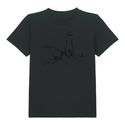 Family Hands - Bio Kinder Shirt *personalisierbar* Mini Creator Shirt 2.0 ST ST Black