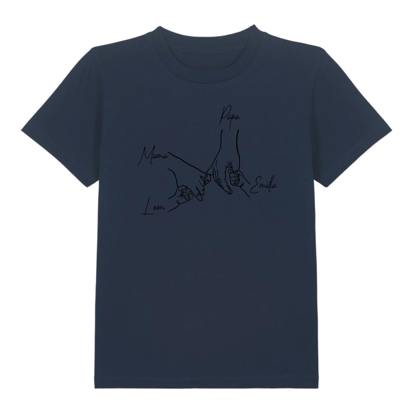 Family Hands - Bio Kinder Shirt *personalisierbar* Mini Creator Shirt 2.0 ST ST French-Navy