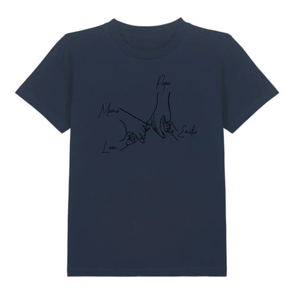 Family Hands - Bio Kinder Shirt *personalisierbar* Mini Creator Shirt 2.0 ST ST French-Navy