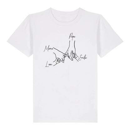 Family Hands - Bio Kinder Shirt *personalisierbar* Mini Creator Shirt 2.0 ST ST White