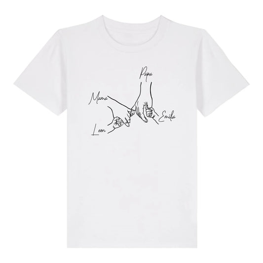 Family Hands - Bio Kinder Shirt *personalisierbar* Mini Creator Shirt 2.0 ST ST White