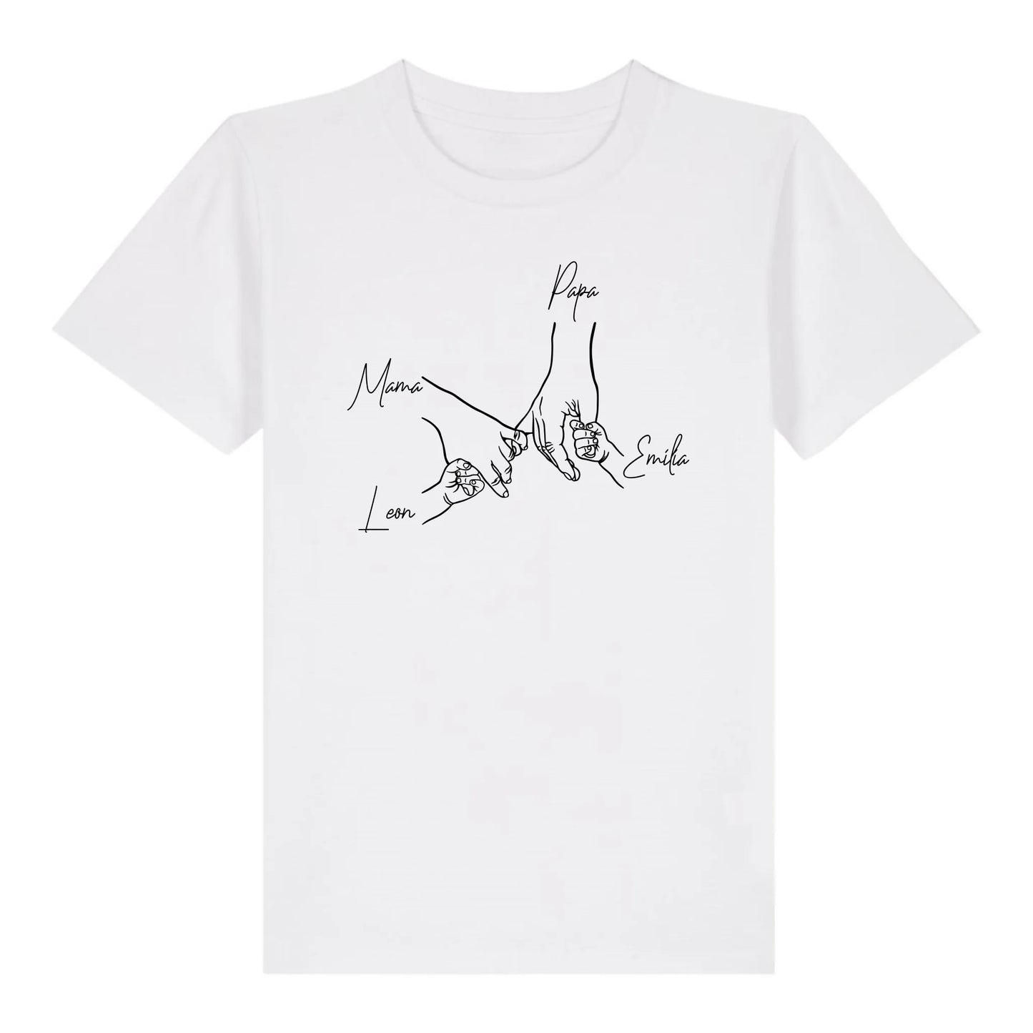 Family Hands - Bio Kinder Shirt *personalisierbar*
