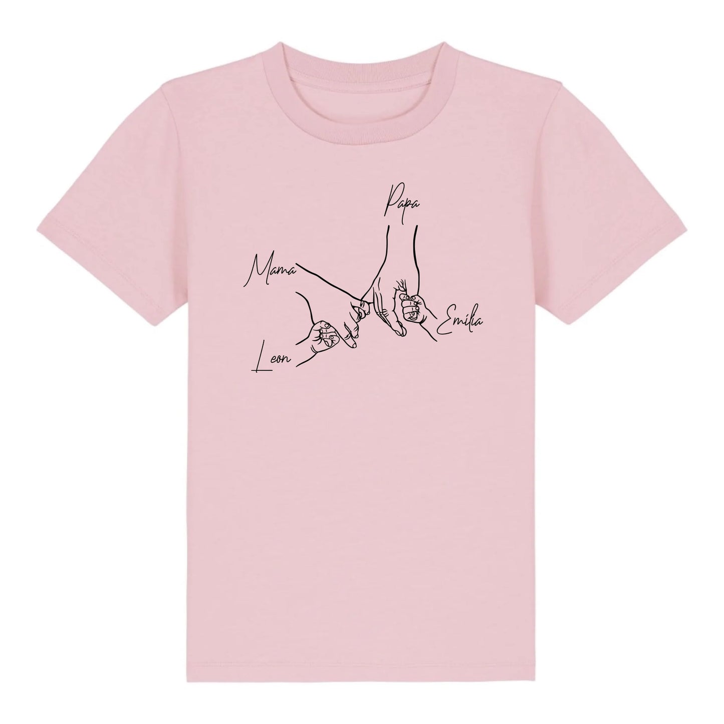 Family Hands - Bio Kinder Shirt *personalisierbar* Mini Creator Shirt 2.0 ST ST Cotton-Pink