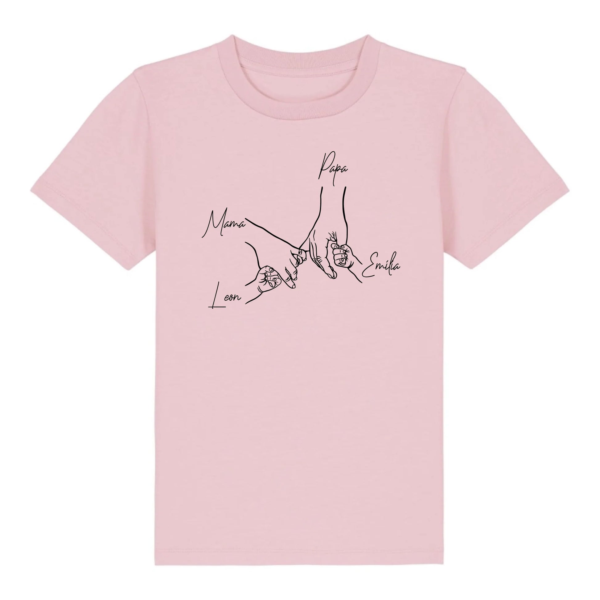 Family Hands - Bio Kinder Shirt *personalisierbar* Mini Creator Shirt 2.0 ST ST Cotton-Pink
