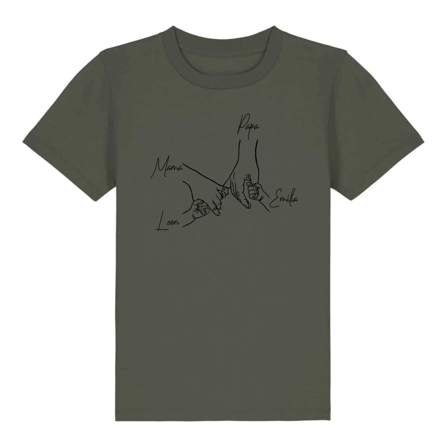Family Hands - Bio Kinder Shirt *personalisierbar* Mini Creator Shirt 2.0 ST ST Khaki