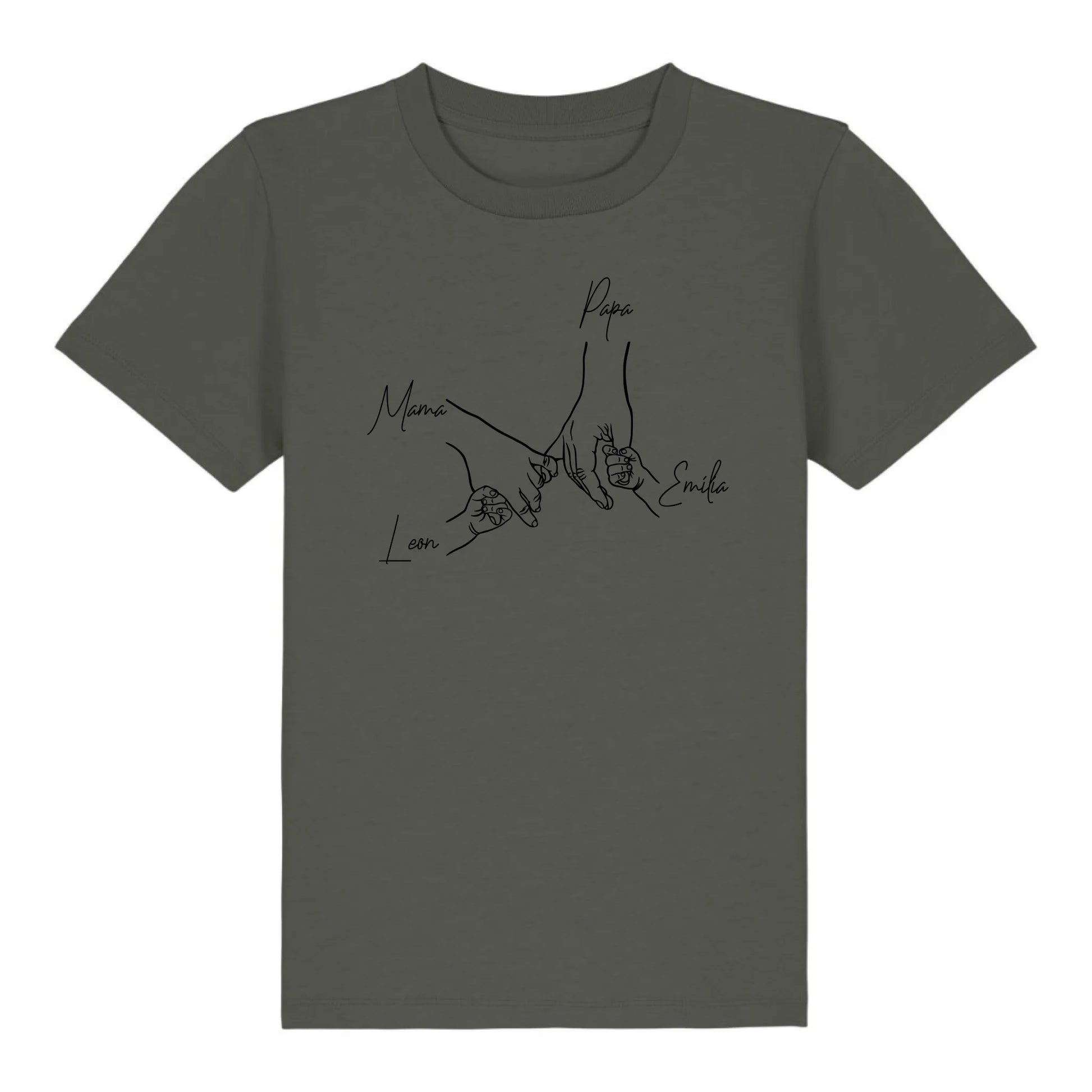 Family Hands - Bio Kinder Shirt *personalisierbar* Mini Creator Shirt 2.0 ST ST Khaki
