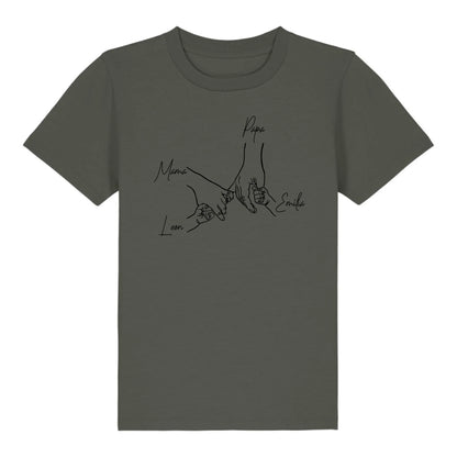 Family Hands - Bio Kinder Shirt *personalisierbar* Mini Creator Shirt 2.0 ST ST Khaki