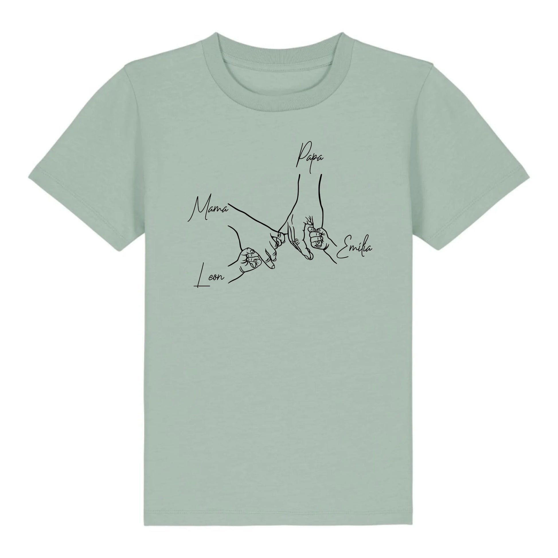 Family Hands - Bio Kinder Shirt *personalisierbar* Mini Creator Shirt 2.0 ST ST Aloe