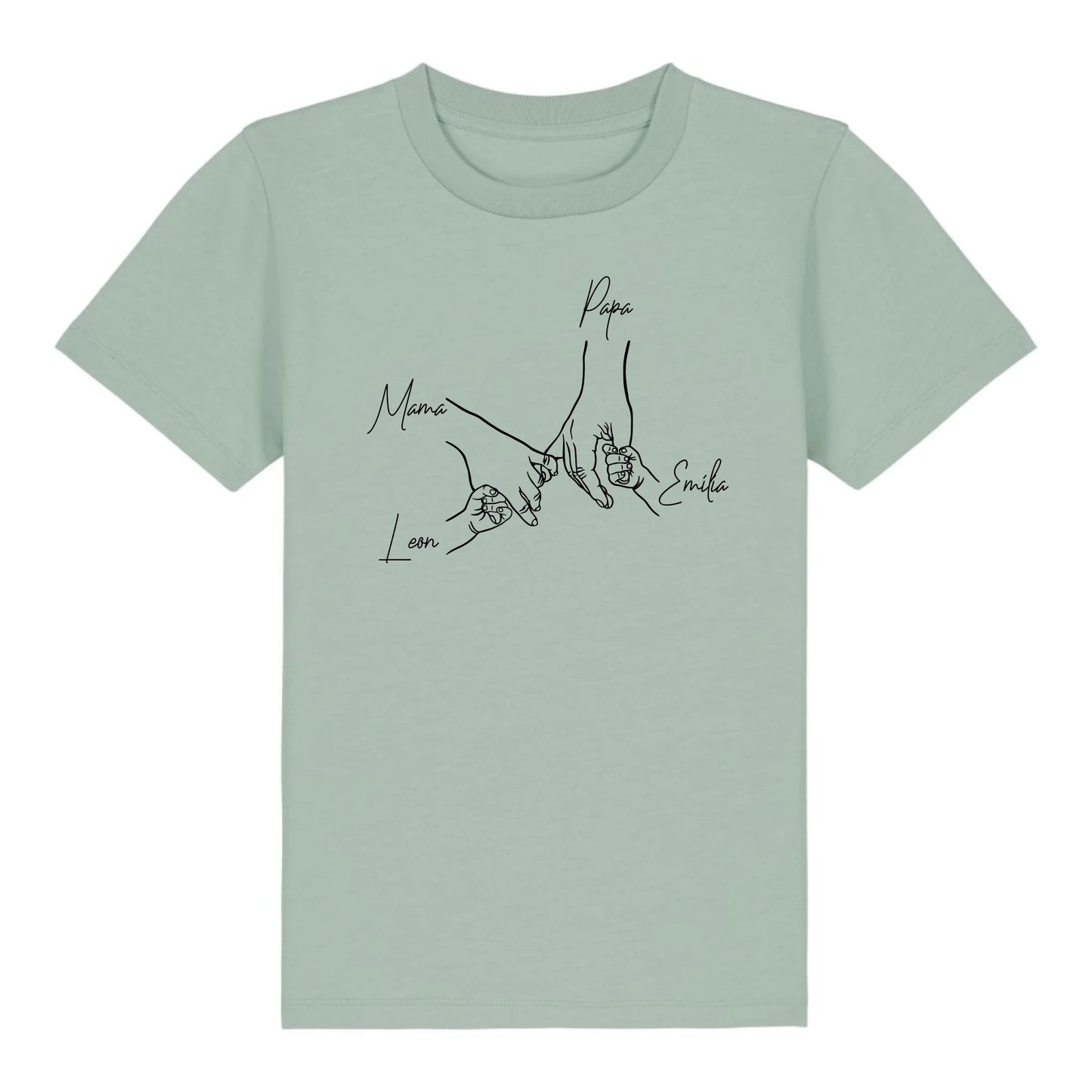 Family Hands - Bio Kinder Shirt *personalisierbar* Mini Creator Shirt 2.0 ST ST Aloe