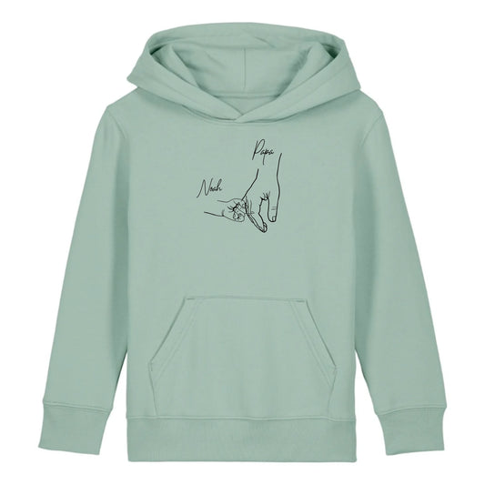 Hold my hand Dad - Bio Kinder Hoodie *personalisierbar*