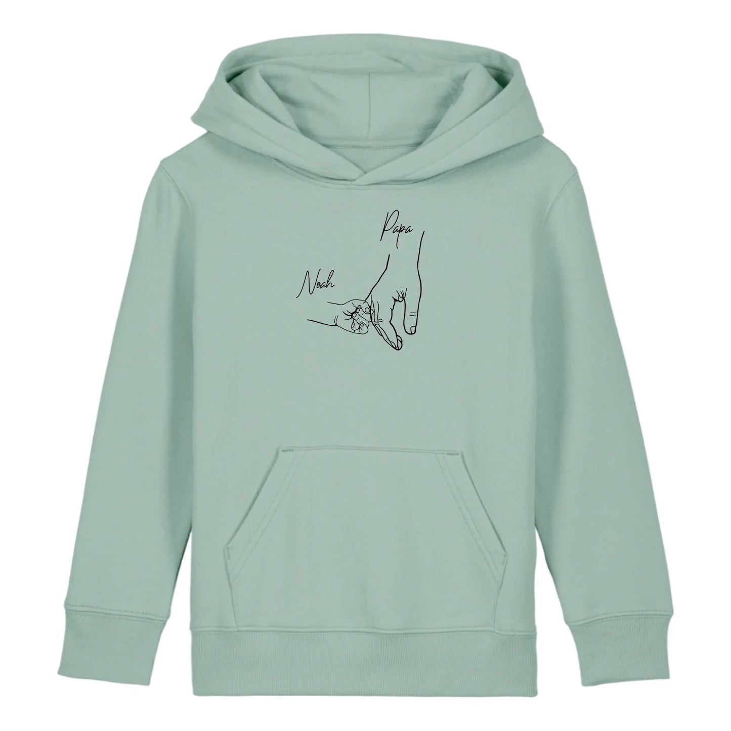 Hold my hand Dad - Bio Kinder Hoodie *personalisierbar*
