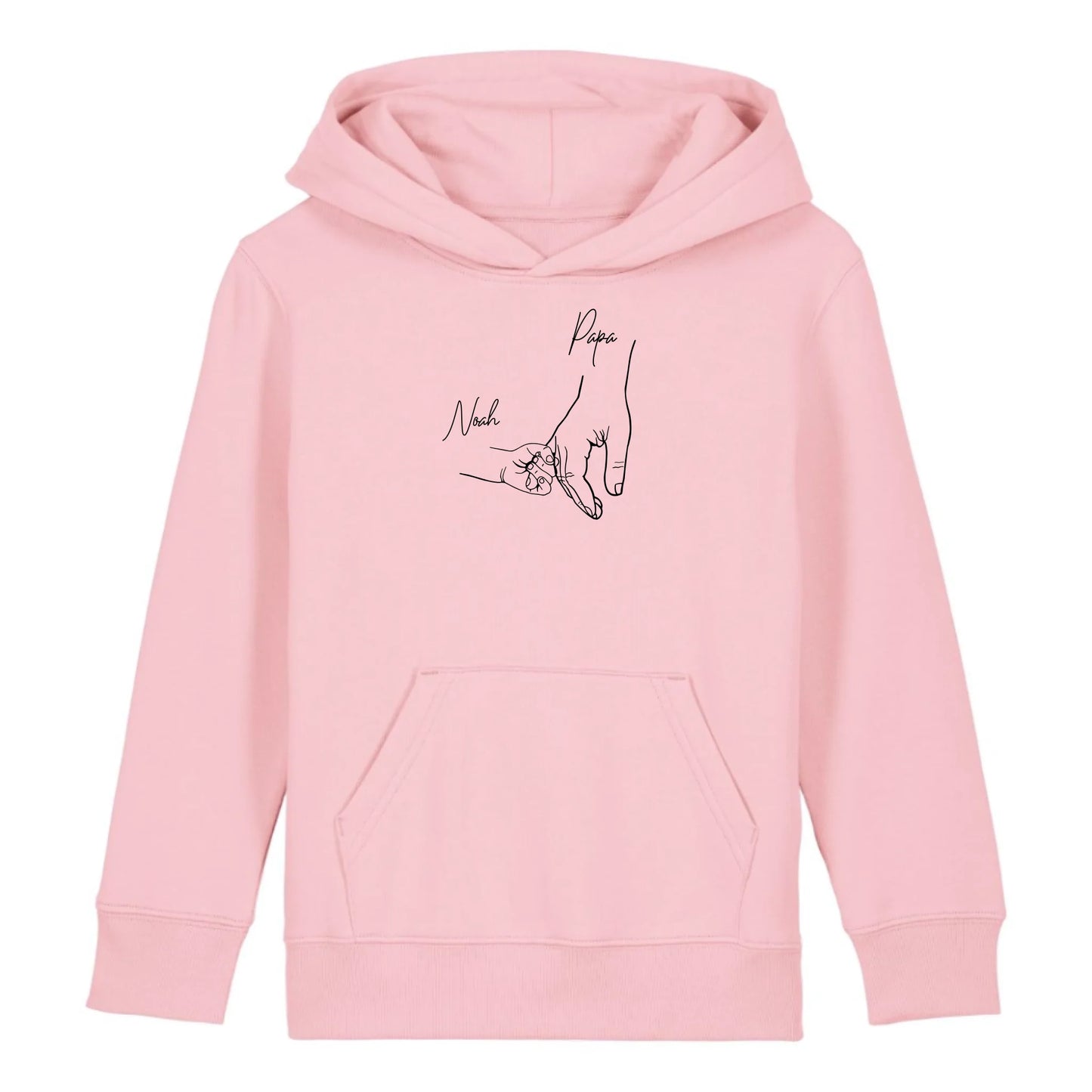 Hold my hand Dad - Bio Kinder Hoodie *personalisierbar* Mini Cruiser Hoodie 2.0 ST ST Cotton-Pink