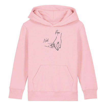 Hold my hand Dad - Bio Kinder Hoodie *personalisierbar* Mini Cruiser Hoodie 2.0 ST ST Cotton-Pink