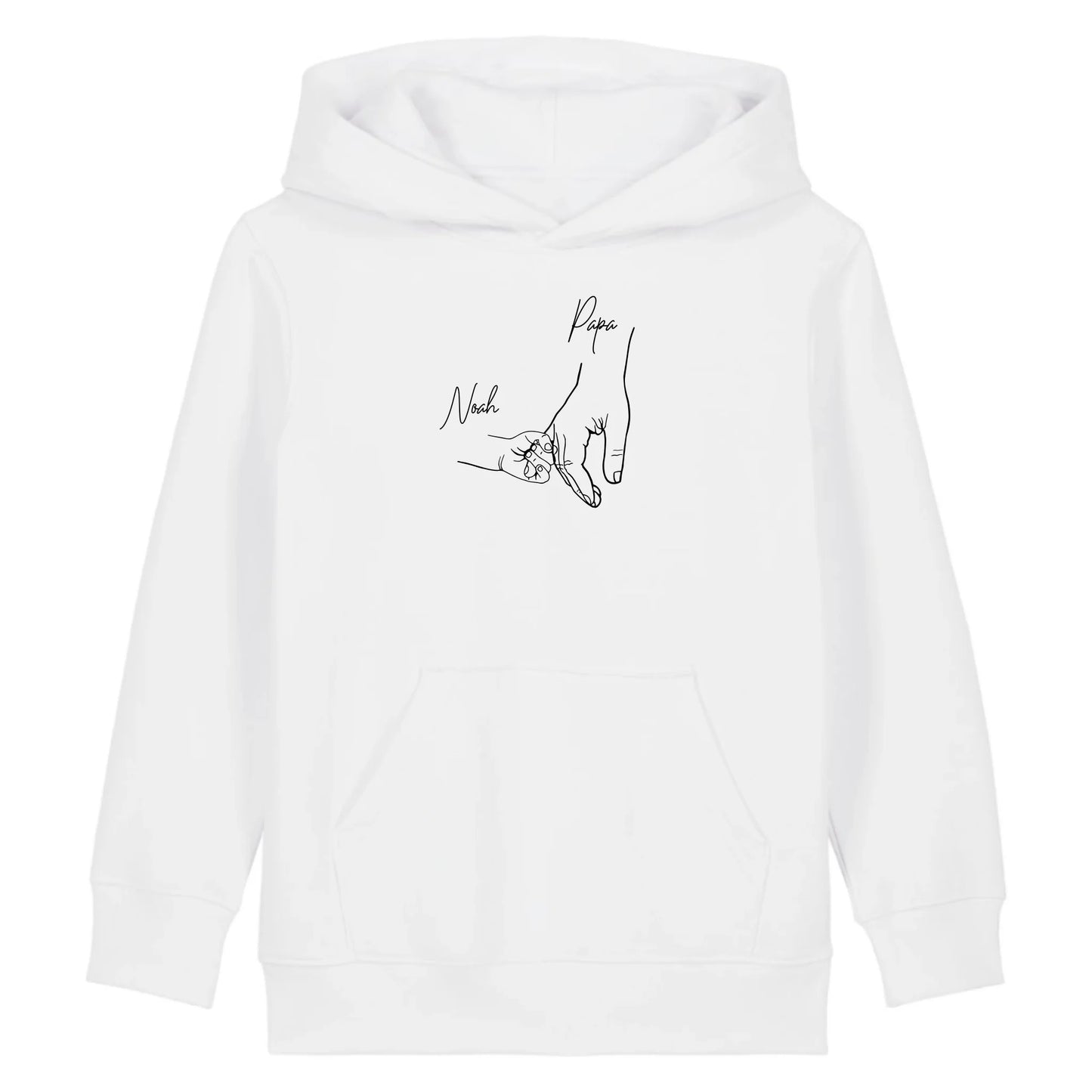 Hold my hand Dad - Bio Kinder Hoodie *personalisierbar* Mini Cruiser Hoodie 2.0 ST ST White