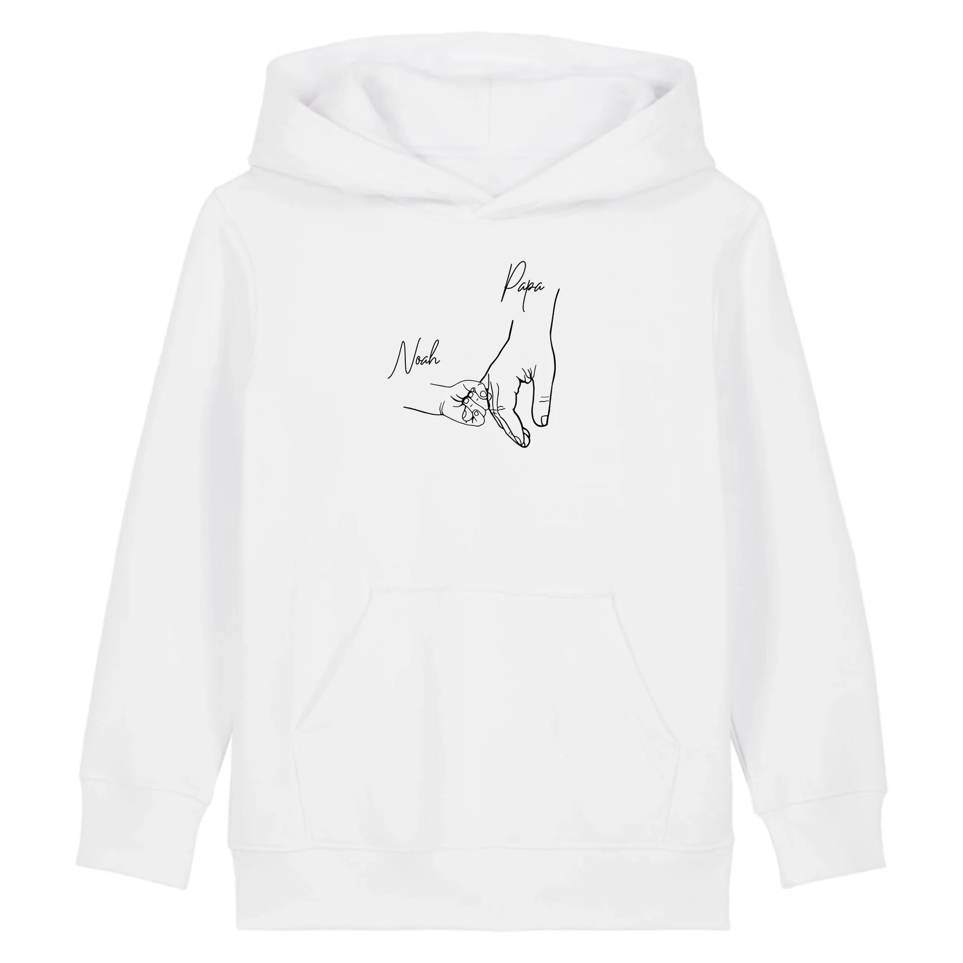 Hold my hand Dad - Bio Kinder Hoodie *personalisierbar* Mini Cruiser Hoodie 2.0 ST ST White