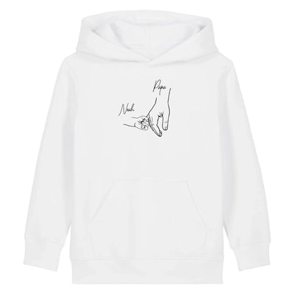 Hold my hand Dad - Bio Kinder Hoodie *personalisierbar* Mini Cruiser Hoodie 2.0 ST ST White