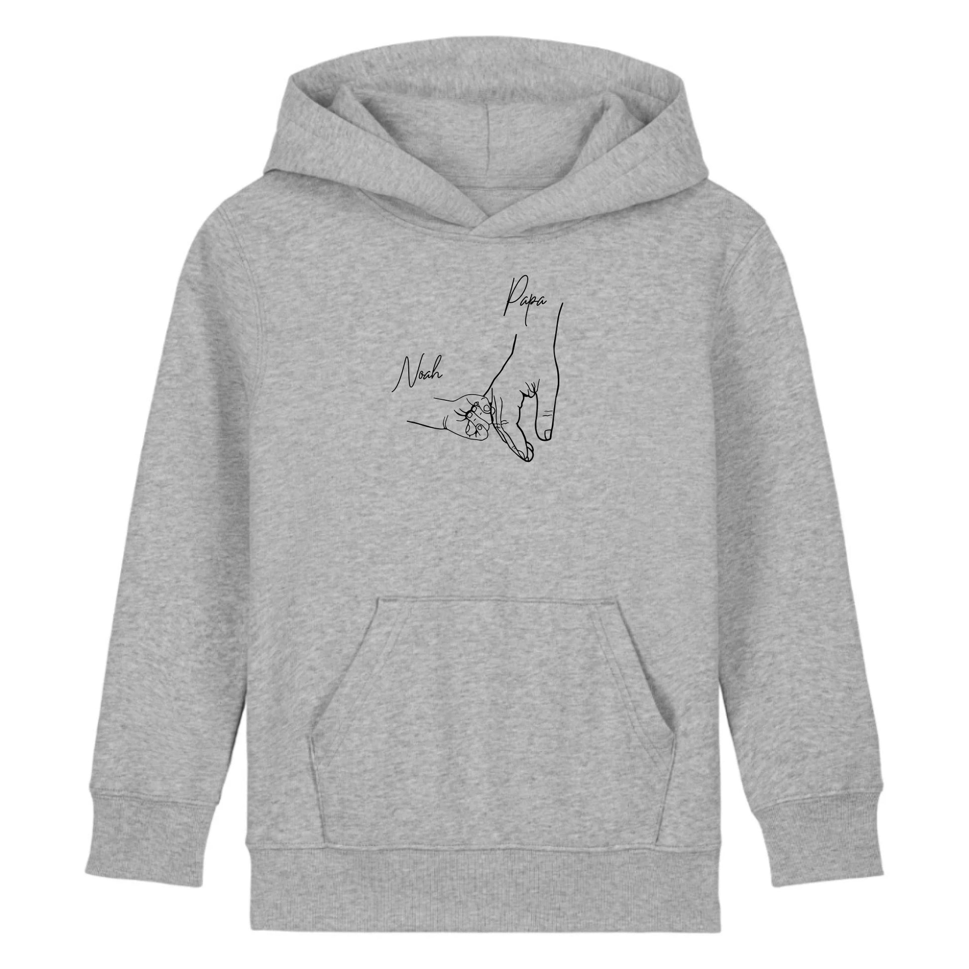 Hold my hand Dad - Bio Kinder Hoodie *personalisierbar* Mini Cruiser Hoodie 2.0 ST ST Heather-Grey