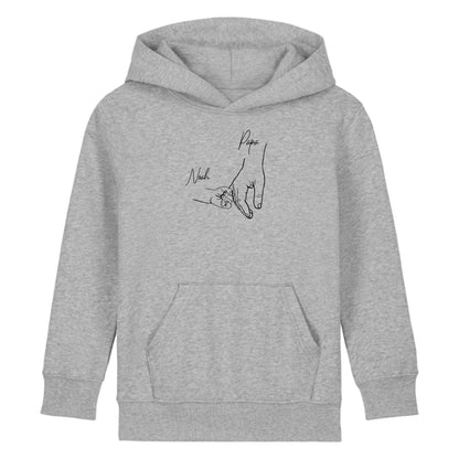 Hold my hand Dad - Bio Kinder Hoodie *personalisierbar* Mini Cruiser Hoodie 2.0 ST ST Heather-Grey