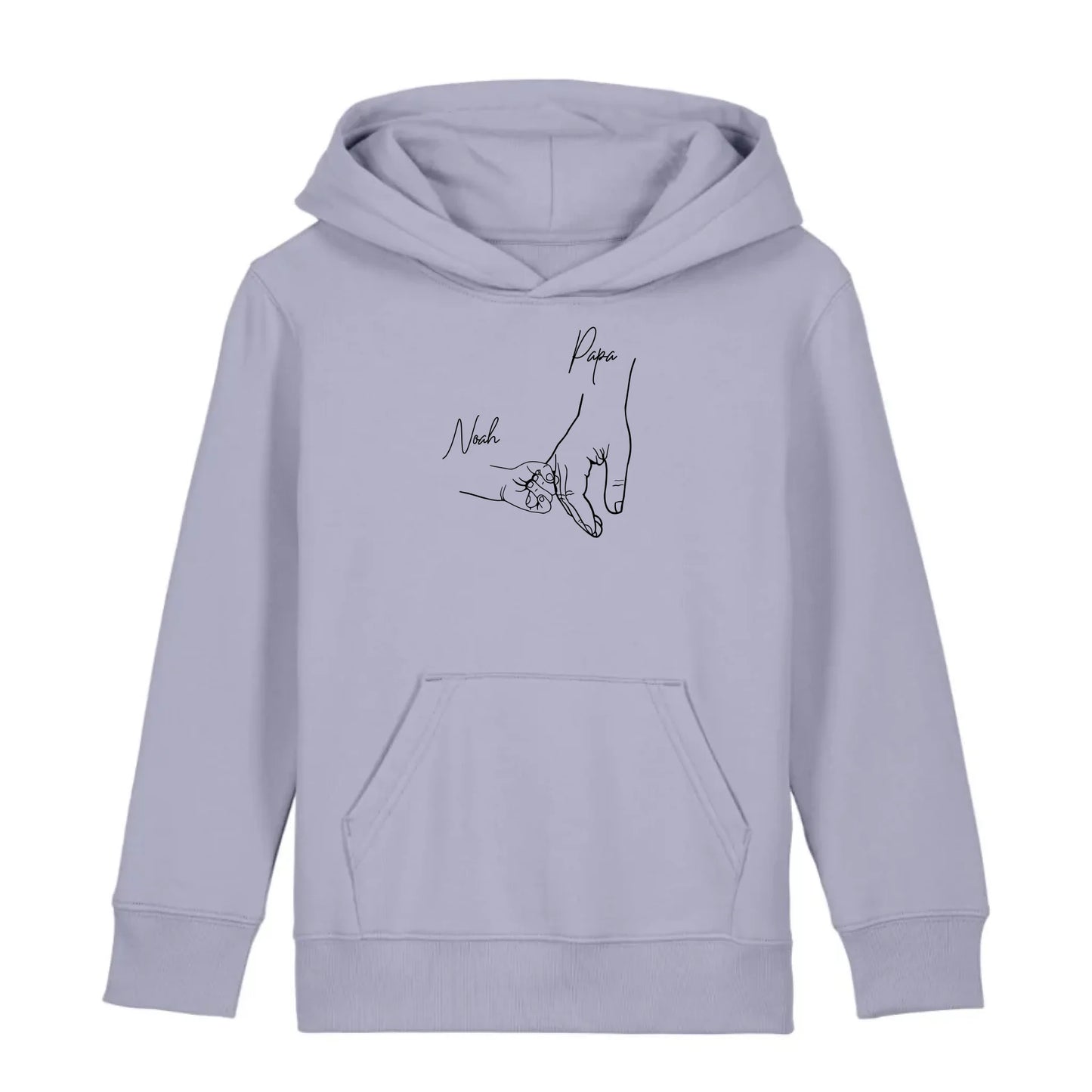 Hold my hand Dad - Bio Kinder Hoodie *personalisierbar* Mini Cruiser Hoodie 2.0 ST ST Lavender