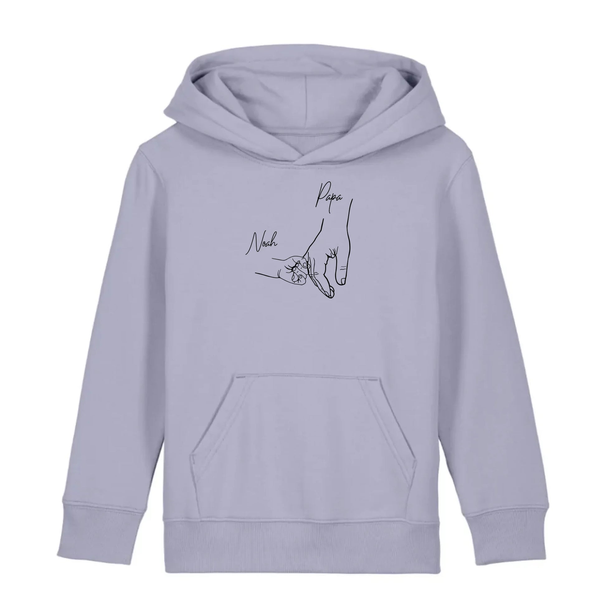 Hold my hand Dad - Bio Kinder Hoodie *personalisierbar* Mini Cruiser Hoodie 2.0 ST ST Lavender