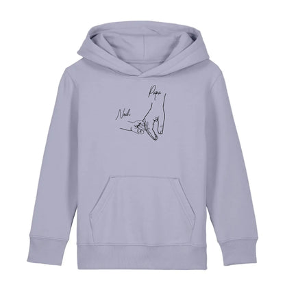 Hold my hand Dad - Bio Kinder Hoodie *personalisierbar* Mini Cruiser Hoodie 2.0 ST ST Lavender