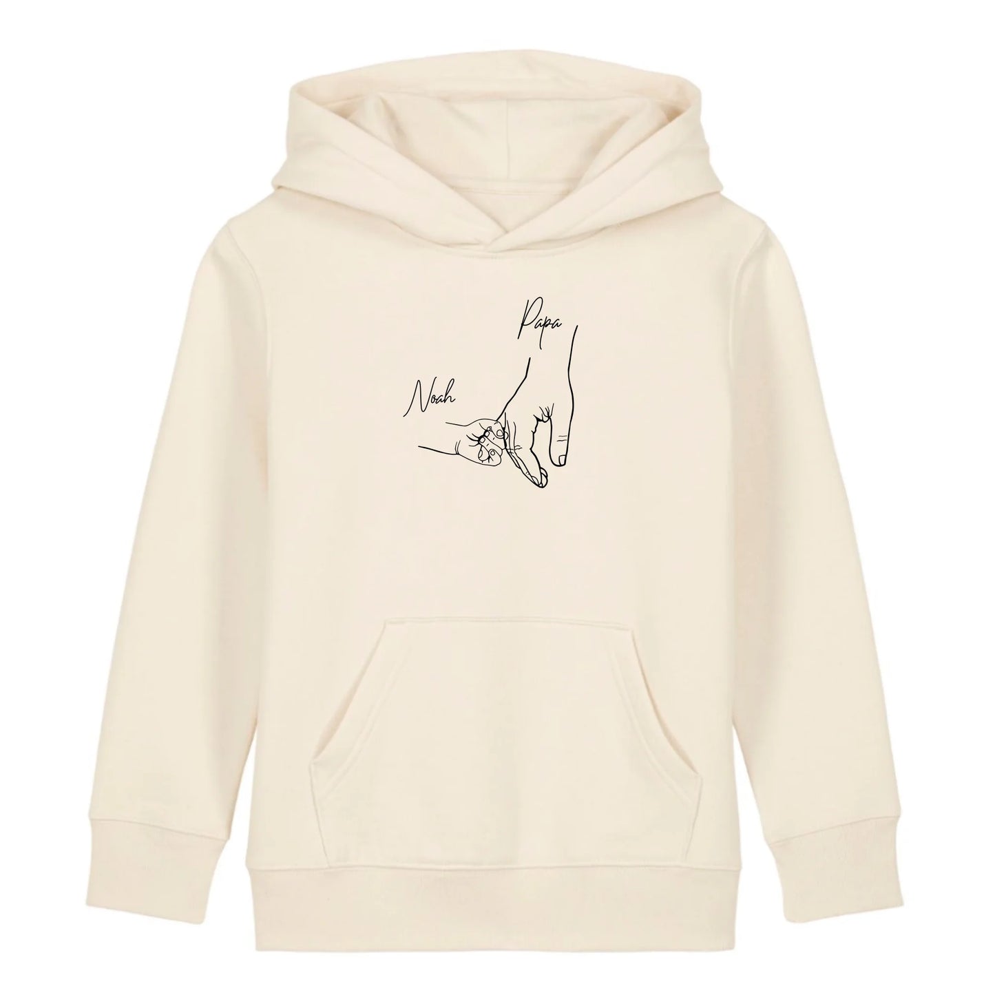 Hold my hand Dad - Bio Kinder Hoodie *personalisierbar* Mini Cruiser Hoodie 2.0 ST ST Natural-Raw
