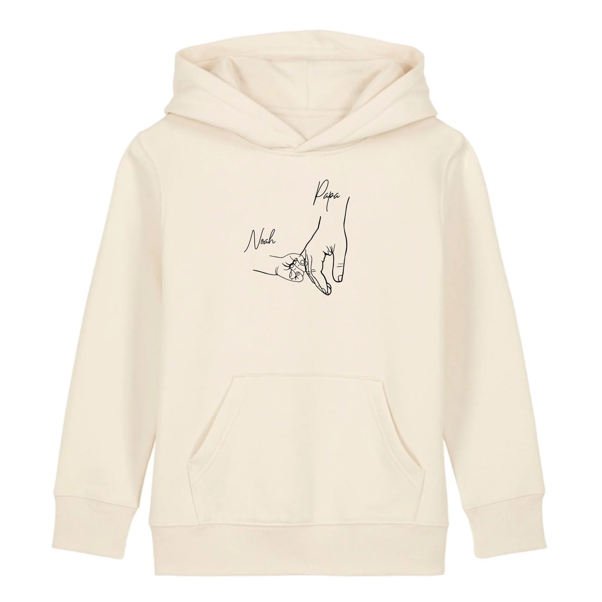 Hold my hand Dad - Bio Kinder Hoodie *personalisierbar* Mini Cruiser Hoodie 2.0 ST ST Natural-Raw