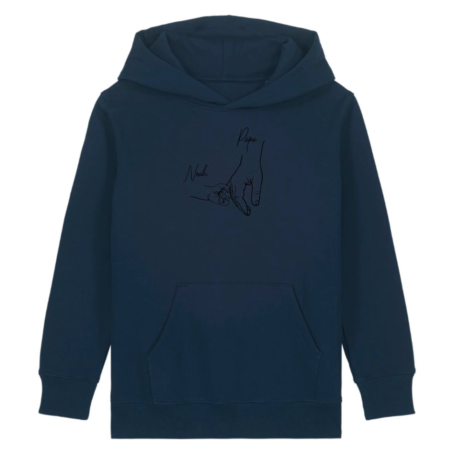 Hold my hand Dad - Bio Kinder Hoodie *personalisierbar* Mini Cruiser Hoodie 2.0 ST ST French-Navy