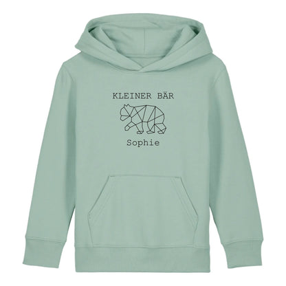 Kleiner Bär - Bio Kinder Hoodie *personalisierbar (mit Namen)*