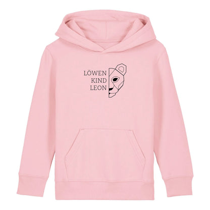 Löwen Kind - Bio Kinder Hoodie *personalisierbar (mit Namen)*