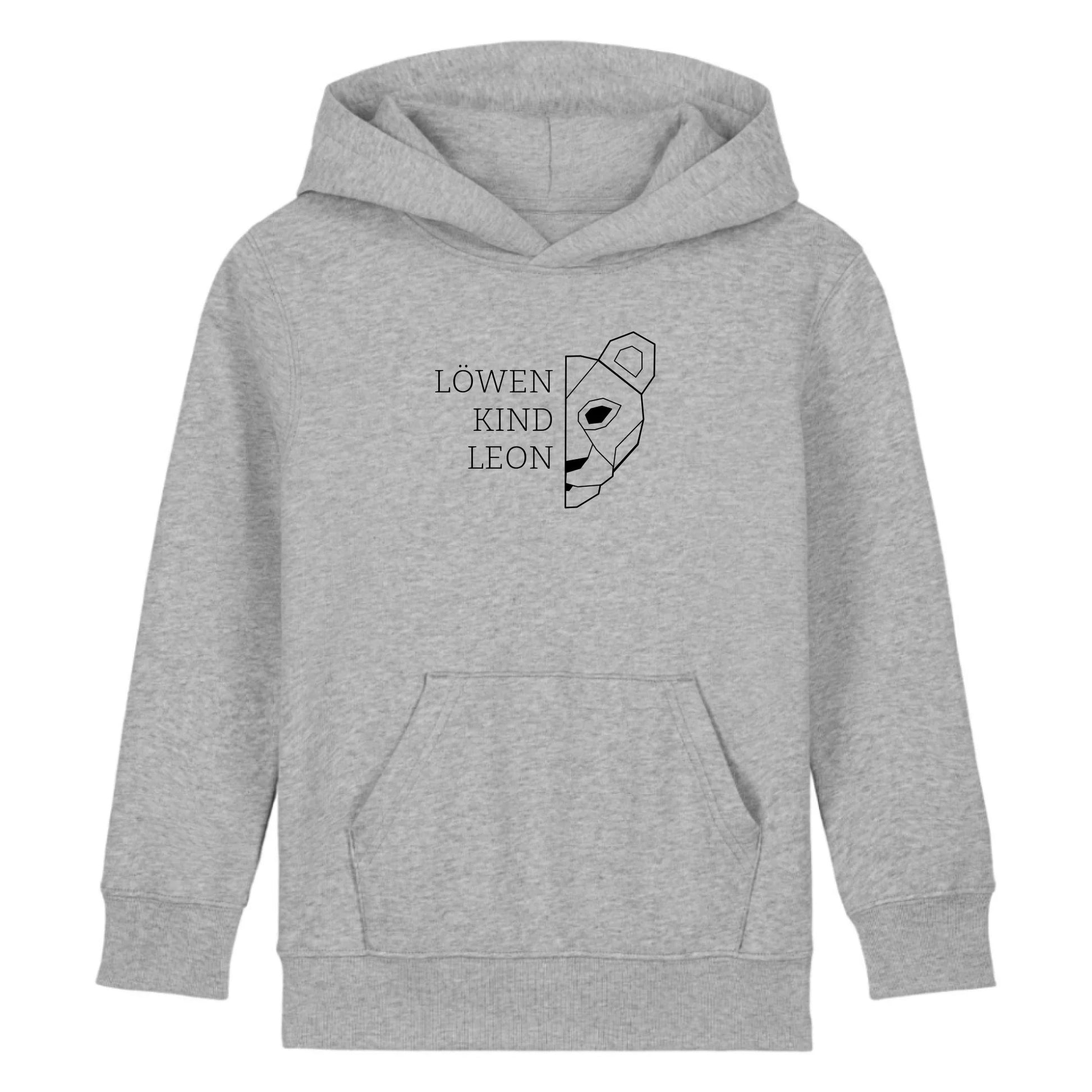 Löwen Kind - Bio Kinder Hoodie *personalisierbar (mit Namen)* Mini Cruiser Hoodie 2.0 ST ST Heather-Grey