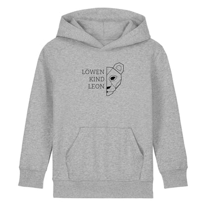 Löwen Kind - Bio Kinder Hoodie *personalisierbar (mit Namen)* Mini Cruiser Hoodie 2.0 ST ST Heather-Grey