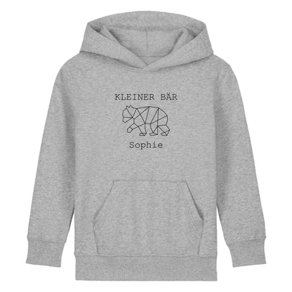 Kleiner Bär - Bio Kinder Hoodie *personalisierbar (mit Namen)*