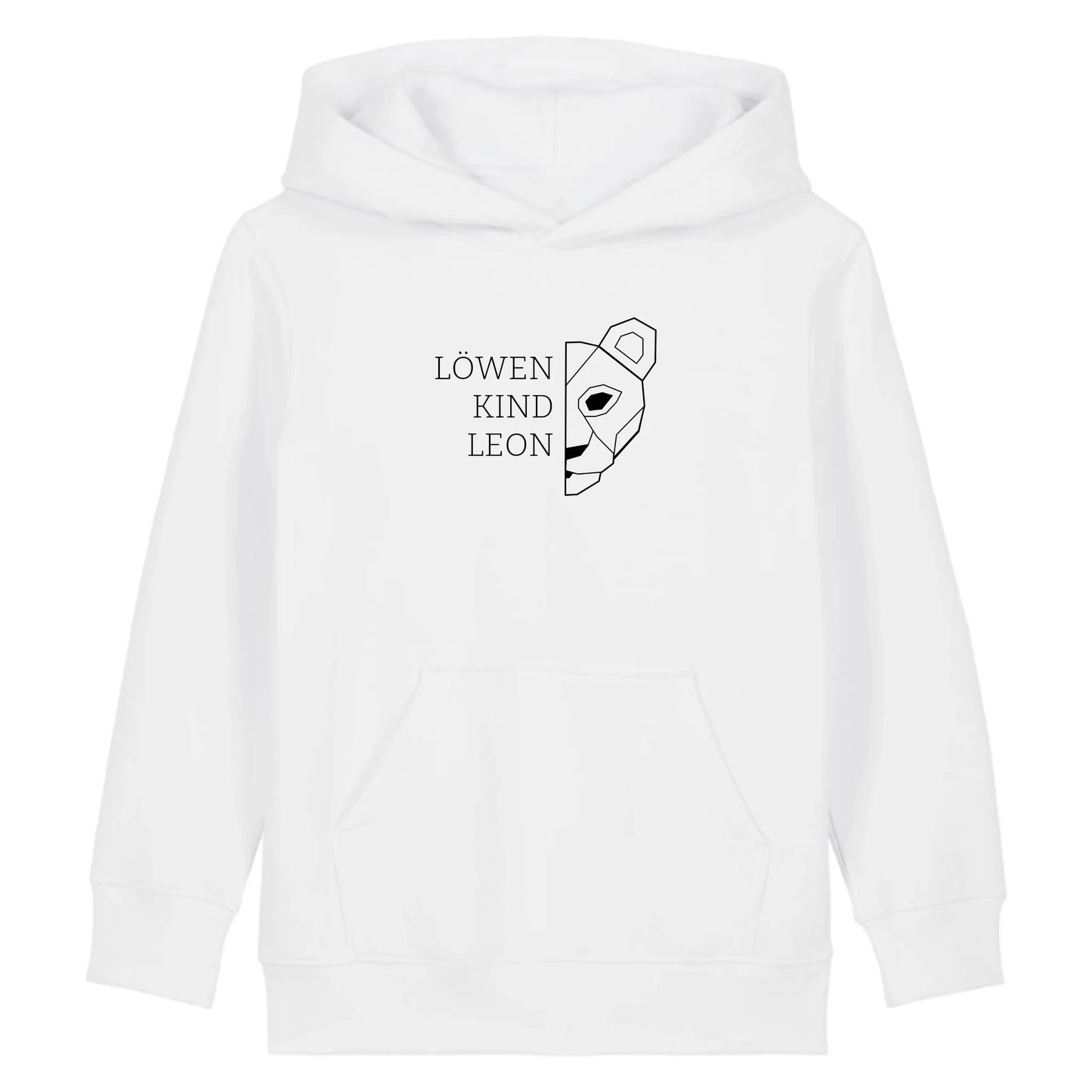 Löwen Kind - Bio Kinder Hoodie *personalisierbar (mit Namen)*