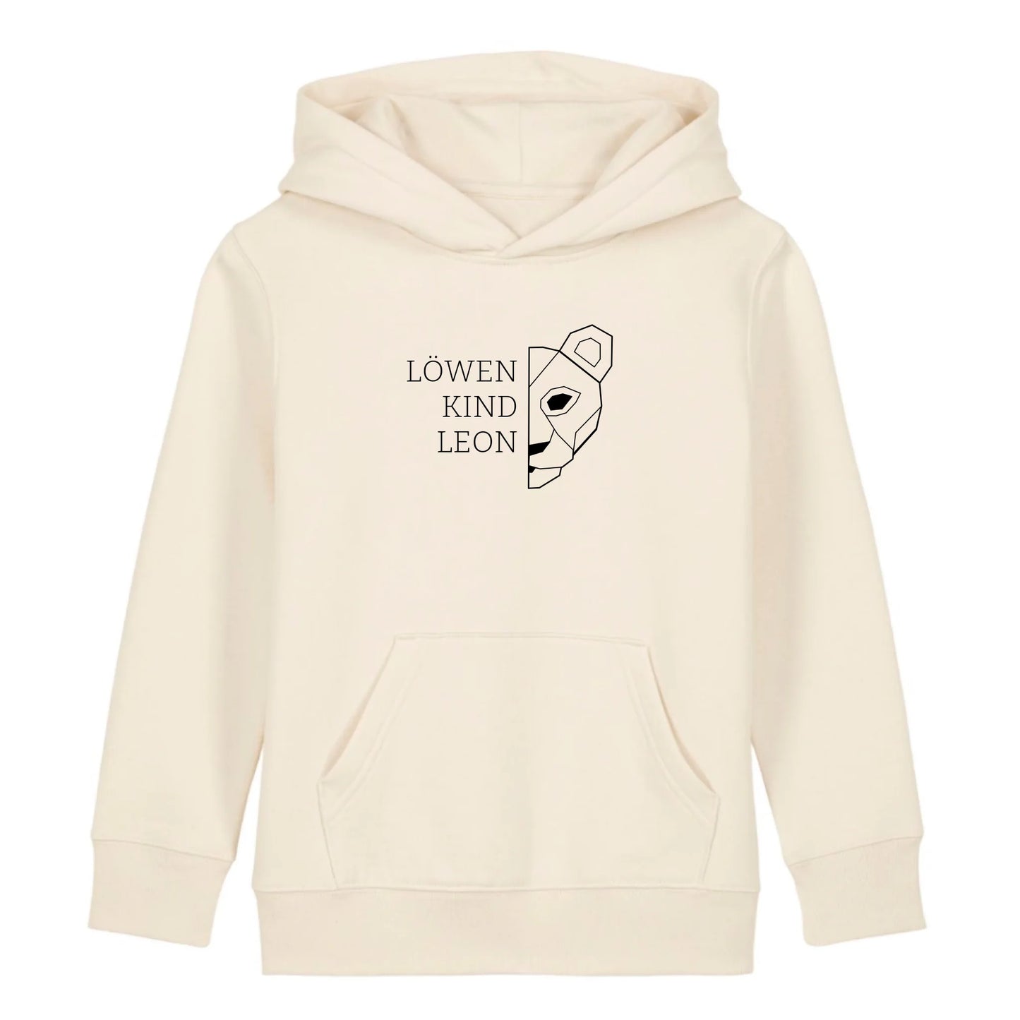 Löwen Kind - Bio Kinder Hoodie *personalisierbar (mit Namen)*